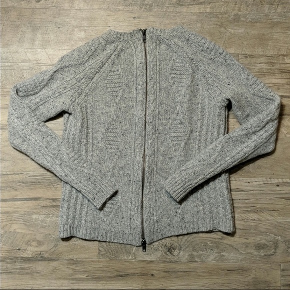 Madewell Palisade Cableknit Sweater w Back Zip XS - Picture 7 of 8